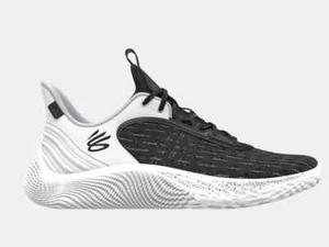 Under Armour Curry Flow 9 Team Basketball Shoes Black/White - Picture 1 of 5