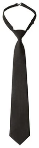 Adjustable Tie Pre Tied with Lock Security Clip Black Binder - Picture 1 of 8