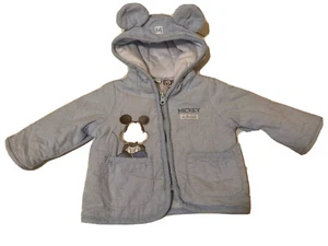 Disney Target Blue baby Mickey Mouse hooded jacket Size 00 - Picture 1 of 9