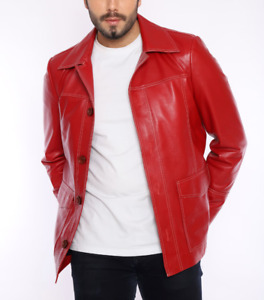 Veste Tyler Duden Brad Pitt veste club de combat veste cuir rouge veste homme