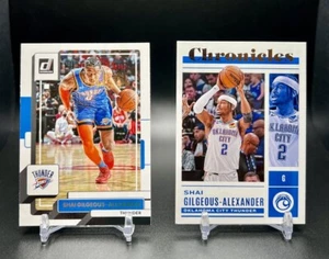 SHAI GILGEOUS-ALEXANDER Lot (2) 2022-23 Donruss 100 + Chronicles 17 Thunder - Picture 1 of 2