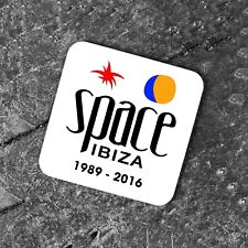 SPACE Ibiza Club Music inspired Work Office Coffee Drink Gift 10cm METAL Coaster