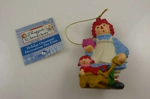 Raggedy Ann with doll in wagon present Christmas ornament Kurt S. Adler   - Picture 1 of 5