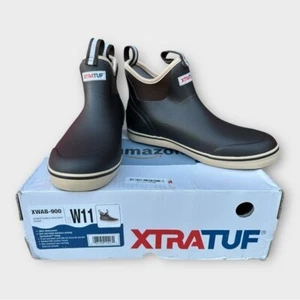NEW XTRATUF Women’s Ankle Deck Boots in Brown Size 11 - Picture 1 of 6