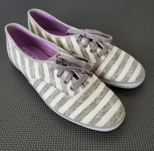 Keds Stripe Canvas Originals Damen-Sneaker Schuhe Größe 9 WF-49846ML-CH171 (AV1) - Bild 1 von 11