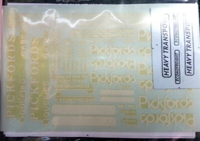 Pickfords Econofreight set 2 Transfers T10 Colour OO Scale Langley Models Decals - Image 1 of 2