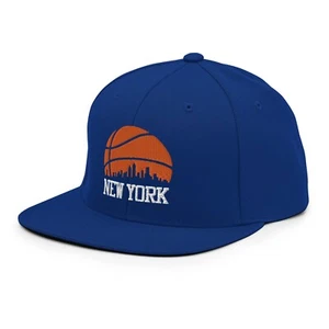 New York Basketball Skyline Retro NY Knick Snapback Hat Baseball Cap - Picture 1 of 7