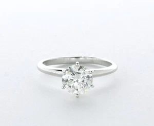 2.0CT Lab-Created Diamond E/VVS1 Round Cut 14K Gold Prong Classic Solitaire Ring - Picture 1 of 4