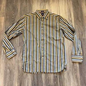 Vintage Gap Men’s Long Sleeved Striped Shirt SZ M 15-15.5 Retro Y2K Preppy - Picture 1 of 10