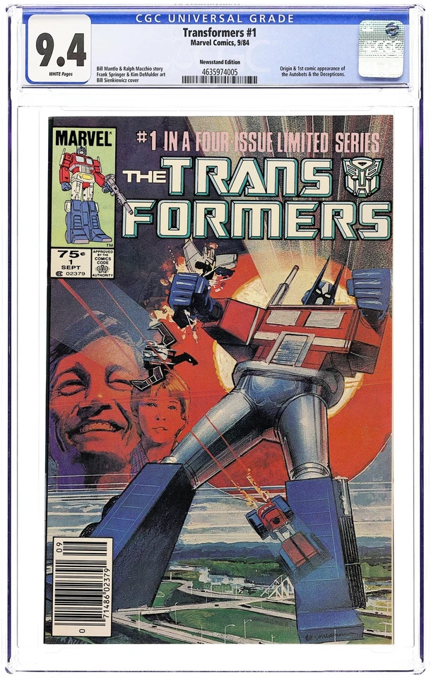 Transformers 1N Newsstand Variant CGC 9.4 1984 4635974005 - Image 1 of 2