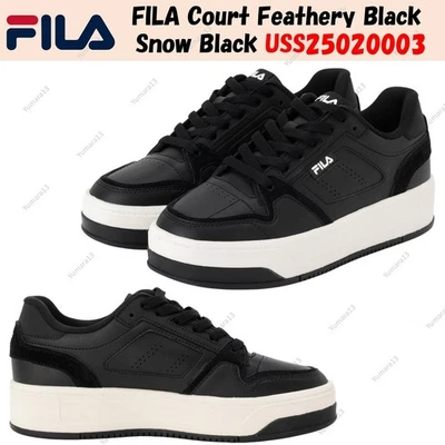 FILA Court Feathery Negro Nieve Negro USS25020003 Hombres Talla - Imagen 1 de 4