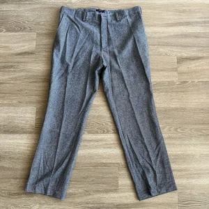 Pantalones de vestir informales Banana Republic de lana de pierna recta gris para hombre 38X32 - Imagen 1 de 16