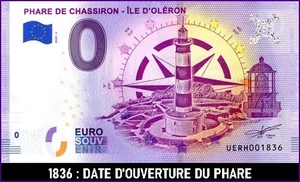 RARE BILLET 0 € EVENEMENTIEL (N°1836) / PHARE DE CHASSIRON - ILE D'OLERON - Picture 1 of 1
