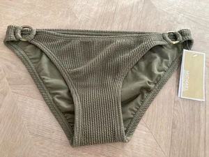 Neu Michael Kors Bikini Slip Army Green Spring 2011 XS Khaki Ripp - Bild 1 von 6