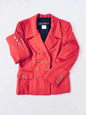 1990's Escada Double-Breasted Blazer Size 38 - Image 1 of 4