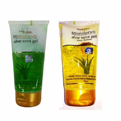 Soundarya Kesar Chandan and  Aloe Vera Gel, 150 ml each fast ship Foto 1 de 3