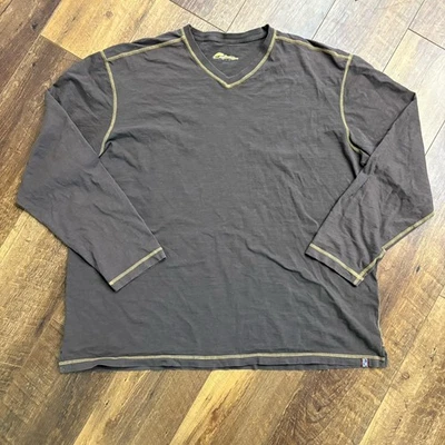 Camiseta Orvis Hombre’s Marrón Montana Morning Manga Larga De Colección Años 90’s Talla XXL Foto 1 de 4