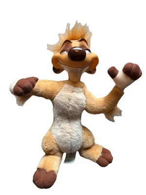 Vintage Disney Lion King TIMON 10" Authentic Vinyl Stuffed Plush Mattel 1994 - Image 1 of 4