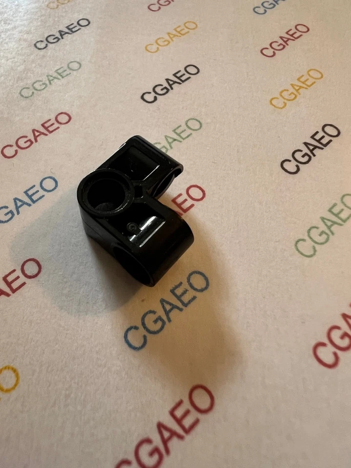 1 x Lego 44809 Technic, Pin Connector Perpendicular 2 x 2 Bent BLACK - Photo 1/1