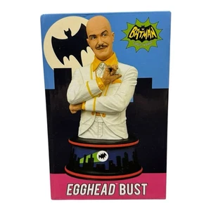 Statua busto testa d'uovo Batman 1966 Classic TV Diamond Select #120/3000 NUOVO - Foto 1 di 6