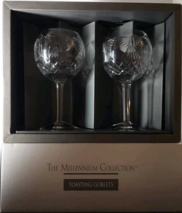 Copas de vino Waterford Millennium "Peace" quinta tostada globo - Caja original - Imagen 1 de 8