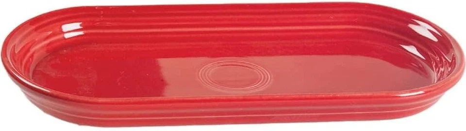 Fiesta® Oblong Serving Platter, 12" – Durable Ceramic, 12-Inch, Scarlet  - Image 1 of 2