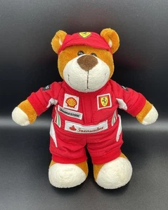 Scuderia Ferrari Racing Plush Bear 10” Santander Bridgestone Shell Etihad Logos - Picture 1 of 12