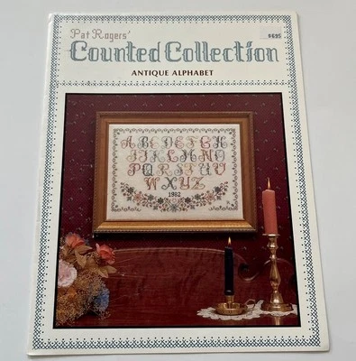 ANTIQUE ALPHABET Pat Rogers Counted Collection Cross Stitch Pattern (1983) - Image 1 of 3
