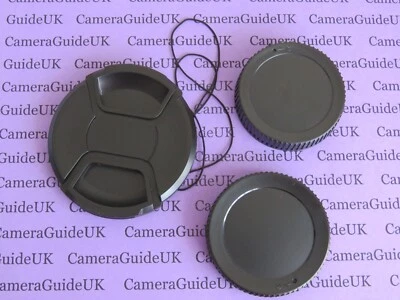 Camera body cap for Nikon Z, Front & Rear Lens Cap for Nikon Z 82mm lenses - Image 1 of 3