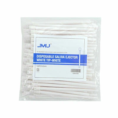 Hasta 500 eyectores dentales de saliva eyector de succión puntas blancas blancas hechas en Italia Foto 1 de 4