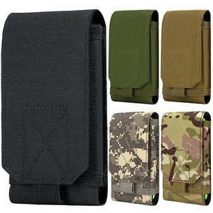 Tactical Molle Cell Phone Bag Case with Belt Clip Loop Holster Pouch Carry Cover - Picture 1 of 19