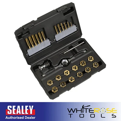 Conjunto de torneiras e matrizes hexagonais revestidas de titânio Sealey Premier 26 peças - Imagem 1 de 4