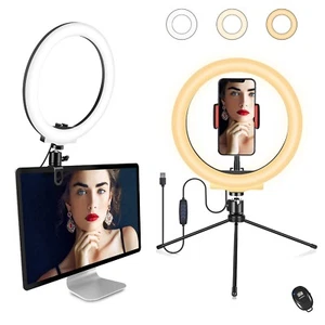 Orieta Desktop mit Stativ 10 Zoll Selfie Ring Light USB Klemme - Bild 1 von 7