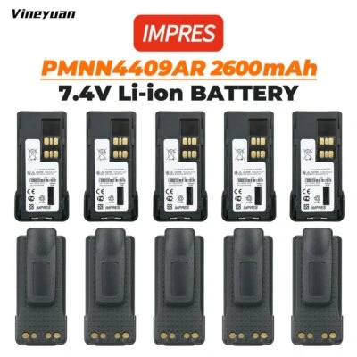 10X IMPRES PMNN4409AR 2600mAh Battery for Motorola XPR3300 XPR3500 XPR7350 Radio - Image 1 of 4