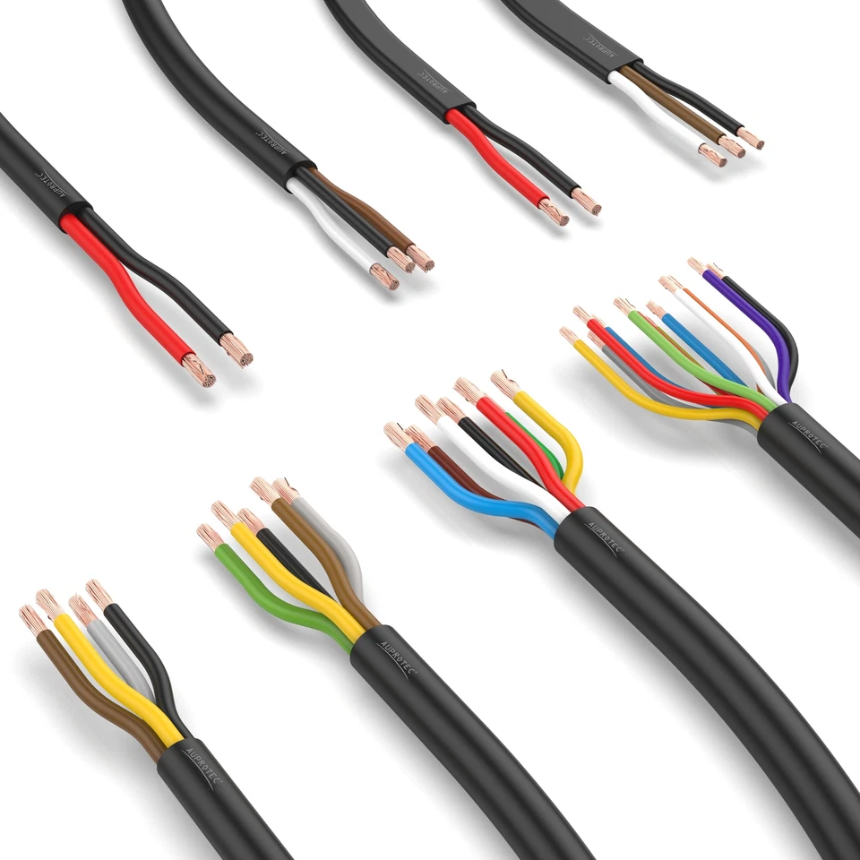 AUPROTEC Cavo elettrico multipolare 2-13 poli filo automobile rimorchio autocarro camion