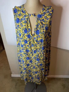 & Harmony Plus Size Dress, floral 1X - Picture 1 of 3