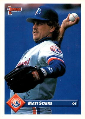 1993 Donruss #460 Matt Stairs - Image 1 of 2