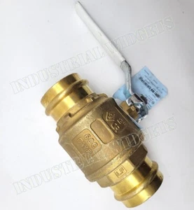 FNW 2" Full Port Ball Valve Low Lead Brass 2-piece FNWX430K Crimp Press Ends - Picture 1 of 5