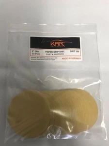 3 Zoll Durchmesser 320er Körnung Haken und Schleife Scheibe GOLD 50 STCK. Karosserie Versorgung - Bild 1 von 5
