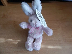 MARY MEYER PINK & WHITE BUNNY RABBIT NAME GELLATO PLUSH STUFFED ANIMAL NWT - Picture 1 of 5