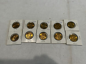 Lot of TEN 2000 P One Dollar Coins US Liberty Sacagawea, Absolutely Gorgeous