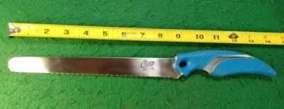 Faca de lâmina fixa serrilhada aço inoxidável azul pesca Camillus Cuda 4116 18830 - Imagem 1 de 4