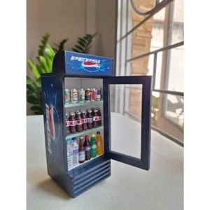 Dollhouse Miniatures PEPSI Fridge Kitchen Bottle Food Drink Accessory Decor Gift - Picture 1 of 7