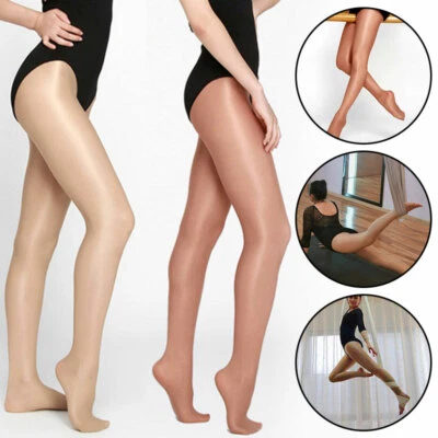 Shiny Glossy Dance Pantyhose Ballet Latin Rumba Aerial Yoga Gymnastics Stockings - Image 1 of 4