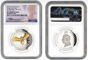 2024 P AUSTRALIA COLA CUÑA ÁGUILA 10º ANIVERSARIO. NGC PF70 FDOI  - Imagen 1 de 3