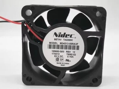 NEW Nidec 6025 M34313-55RA3F DC24V 0.16A Inverter cooling fan - Image 1 of 3