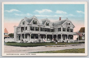 Brant Rock MA Fairview House Restaurant Inn Massachusetts Postcard - Picture 1 of 4