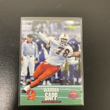 Warren Sapp Miami Hurricanes 1995 Classic Rookie Card RC #12 Buccaneers Quantity