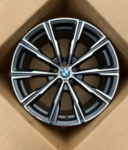 Original BMW X5 G05 X6 G06 20 Zoll Sternspeiche M740 Alufelge 8071996 9,0J ET35 - Bild 1 von 7