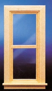 Dollhouse miniature traditional nonworking single window 1:24 scale - Imagen 1 de 1